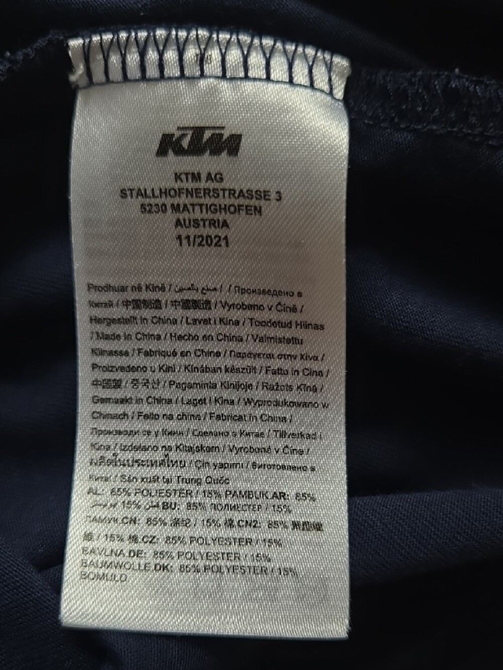 Red Bull KTM Women's Navy and Orange Racing Jersey - Picture 4 of 5